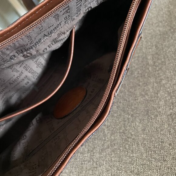 Etienne Aigner patchwork horsebit accent leather bag - Picture 6 of 9